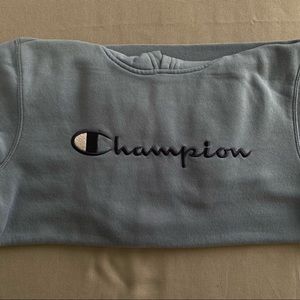 Blue champion hoodie XL